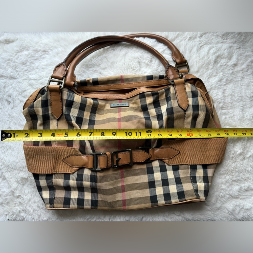 Vintage Burberry Tote in check canvas (used)